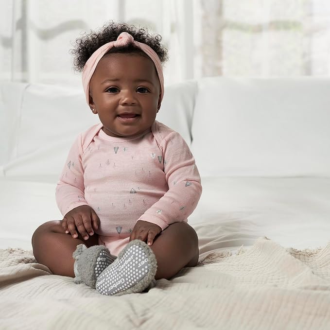 Gerber Baby Girls' 6-pack Long-sleeve Onesies Bodysuits - Image 3