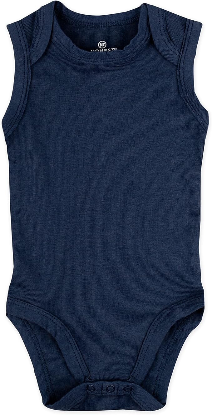 HonestBaby baby-boys Sleeveless Bodysuits One-piece 100% Organic Cotton - Image 2