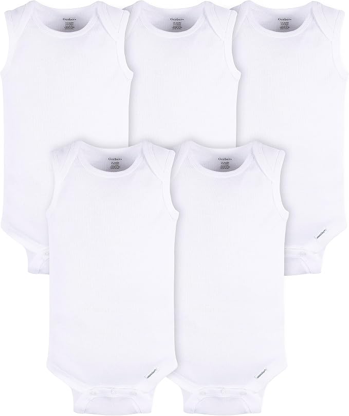 Gerber Baby Boys Multi-Pack Sleeveless Onesies Bodysuit by Gerber