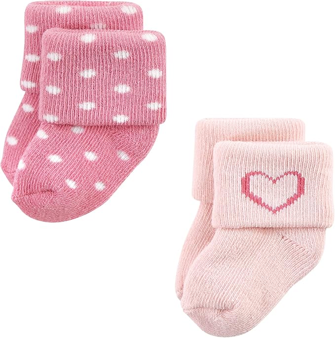 Hudson Baby Baby 8-pack Cotton Rich Newborn and Terry Socks - Image 4