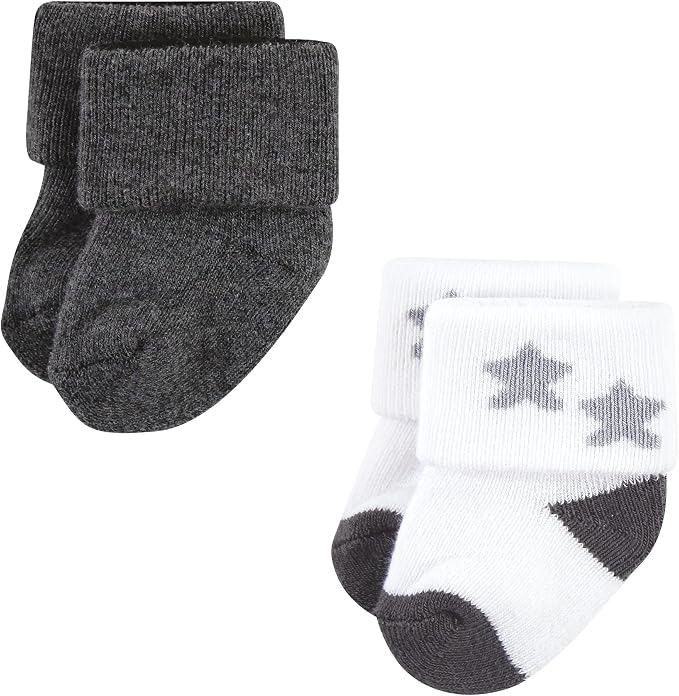 Hudson Baby Baby 8-pack Cotton Rich Newborn and Terry Socks - Image 4