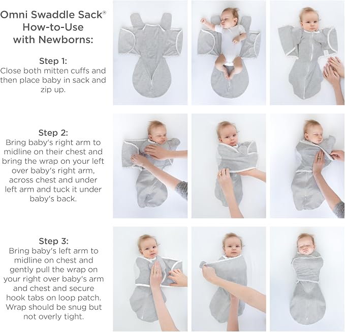 SwaddleDesigns 6-Way Omni Swaddle Sack, Arms Up Swaddle - Image 6