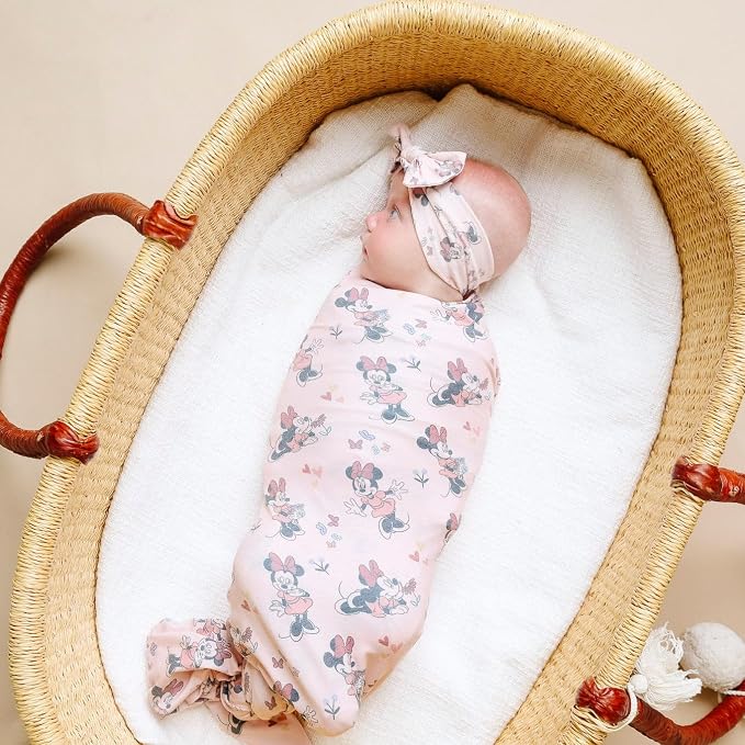 Copper Pearl Swaddle Blankets for Newborns | Soft Stretchy Receiving Blankets - Image 5