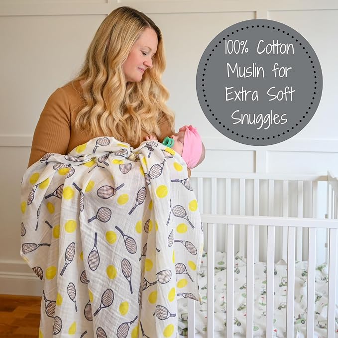 LollyBanks Baby Swaddle Blankets, 100% Organic Cotton Muslin Baby Blanket | 47" - Image 6