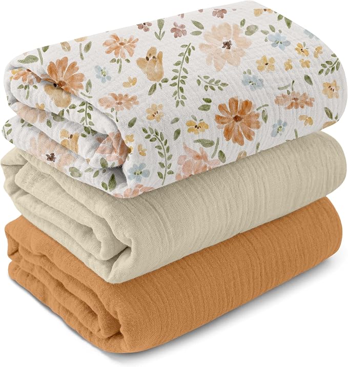GLLQUEN BABY Muslin Swaddle Blankets by GLLQUENBABY
