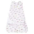 HALO 100% Cotton Sleepsack Swaddle, 3-Way Adjustable Wearable Blanket, TOG 1.5, Sunshine Rainbows, Small, 3-6 Months