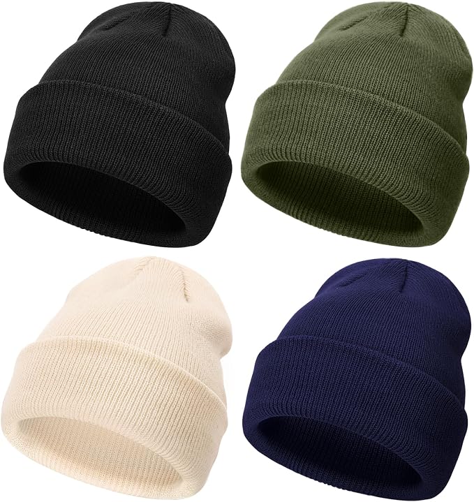 DRESHOW BQUBO 3 Pack Baby Beanies Toddler Kids Winter Hats Soft Knit Hat - Image 8