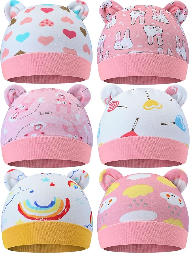 Geyoga Pieces Newborn Baby Hat Bear Ears by Geyoga