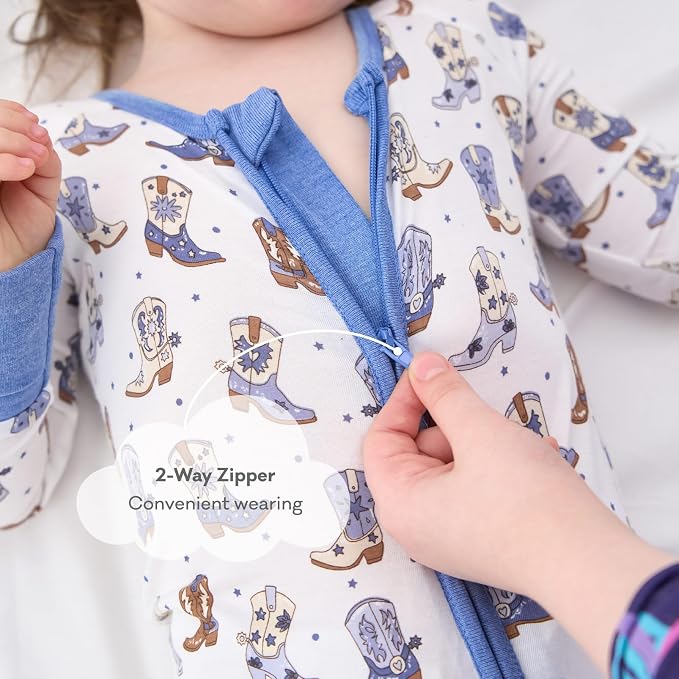 pureborn Baby Sleeper Viscose from Bamboo Zipper Footies 0-24 Months - Image 5