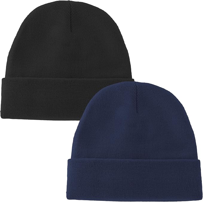 ROYBENS 100% Cotton Baby Beanie Cute Toddler Winter Hat Knit Caps Ages 0-8 | by ROYBENS