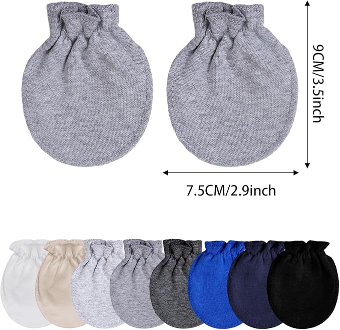 choyaxo 8 Pairs Baby Mittens Infant Mittens Baby Gloves - Image 2