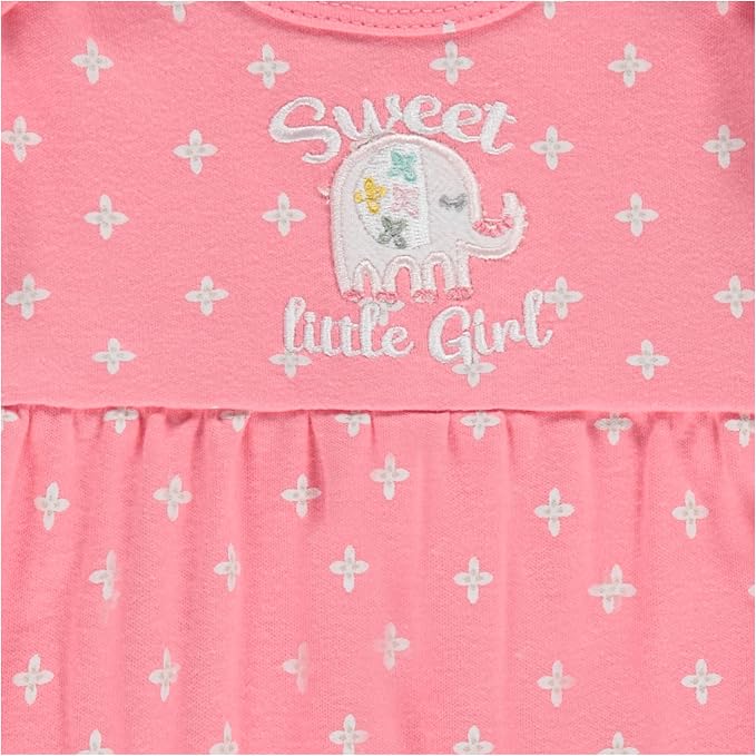 Cudlie 2-Pack Baby Girl Rompers – Soft Cotton, Everyday Comfort - Image 5