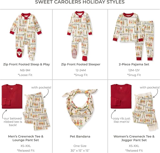 Burt's Bees Baby Matching Family Jammies, Organic Cotton, Holiday Pajamas - Image 2