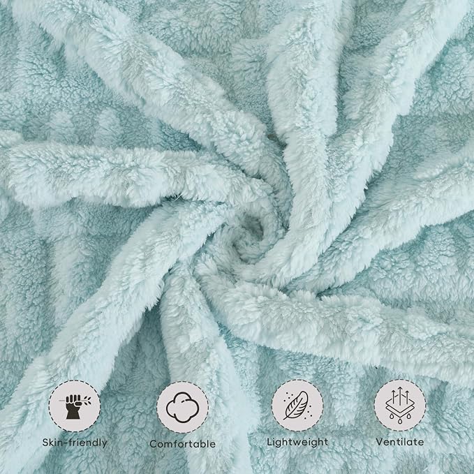 5 Pcs Baby Blanket Bow Checkerboard Ultra Soft Gift-Ready Plush - Image 4