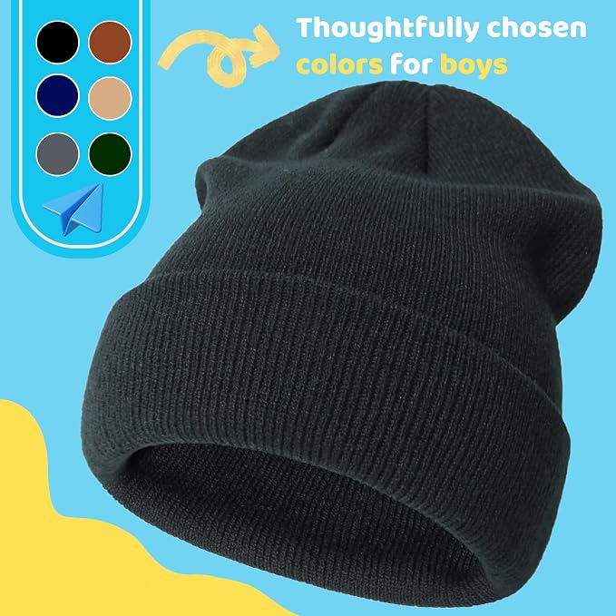 YMYDYFC Baby Beanie 3Pack Toddler Beanie Baby Winter Hats Boy&Girl 0-6Years | - Image 6