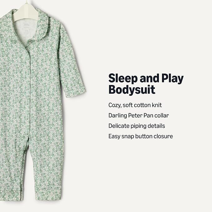 Amazon Essentials x Sofia Grainge Unisex Babies' Cotton Footless Sleepsuit - Image 2