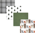Hudson Baby Unisex Baby Cotton Poly Flannel Receiving Blankets, Wild Forest by HudsonBaby