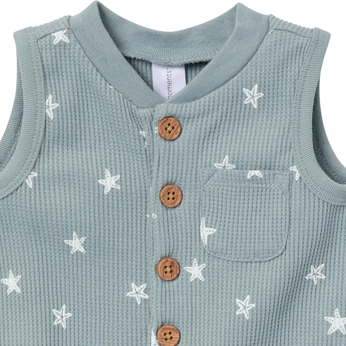 Modern Moments by Gerber Baby Boys' Sleeveless Romper - Image 2