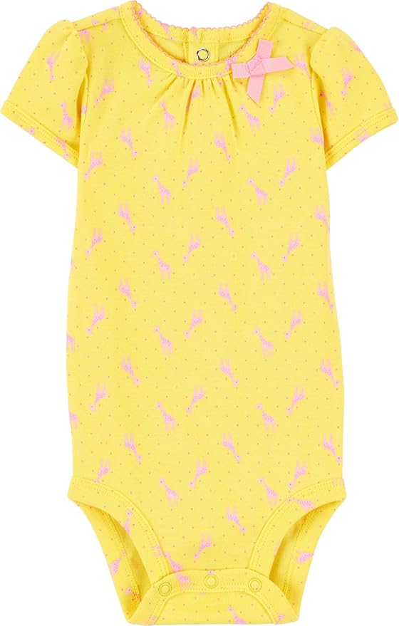 Simple Joys by Carter's Baby Girls 6 Pack Short Sleeve Bodysuit - Image 3