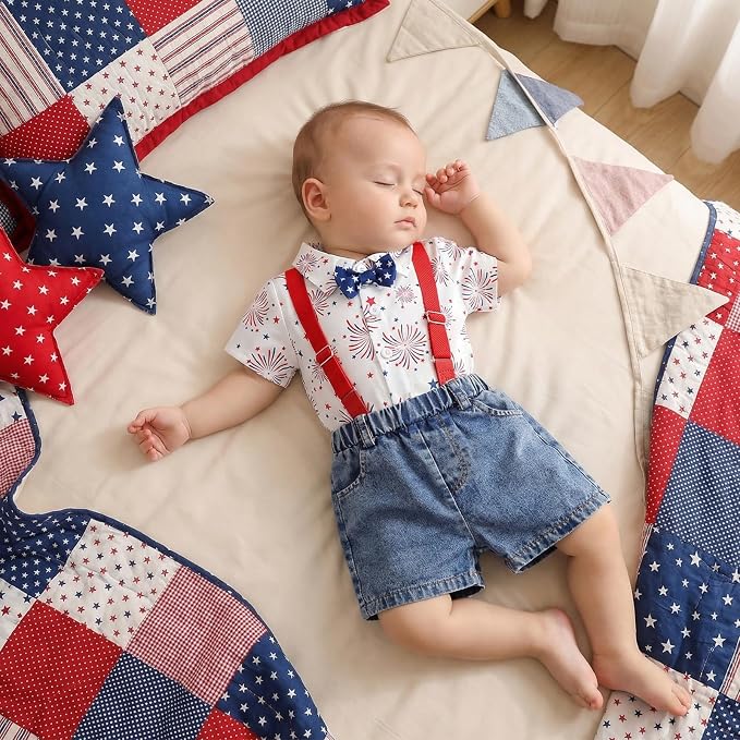 PUHHAPIEY Baby Boy Gentleman Wedding Outfit Dress Romper Suspender Pants | 0 3 - Image 2