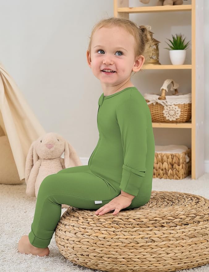 Jimonda Unisex Baby Zipper Footies Pajamas 3-Pack - Image 6