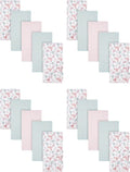 Gerber Girls Newborn Infant Baby Toddler Nursery 100% Cotton Flannel Receiving by Gerber