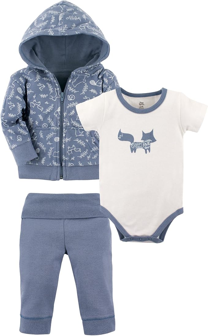 Yoga Sprout Bodysuit, and Track Jacket Set by Yoga+Sprout