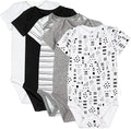 HonestBaby 5-pack Short Sleeve Bodysuits One-piece 100% Organic Cotton by HonestBaby