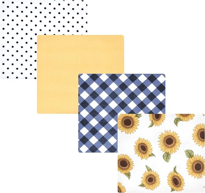 Hudson Baby Unisex Baby Cotton Flannel Receiving Blankets, One Size by HudsonBaby