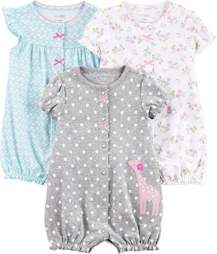 Simple Joys by Carter's Baby Boys 3 pack Snap up Rompers by SimpleJoysbyCarters
