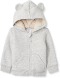 Amazon Essentials unisex-baby Sherpa Lined Full Zipper Hoodie by AmazonEssentials