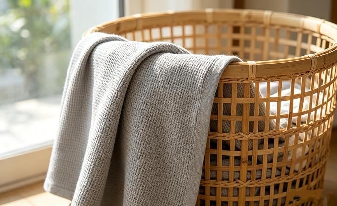 TL Care 100% Cotton Thermal Waffle Swaddle Blanket, Breathable & Stretchy - Image 2