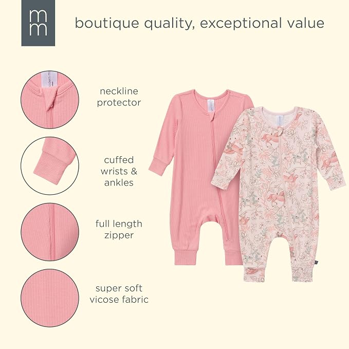 MODERNMOMENTS Baby Viscose 2-pack Footless Coveralls - Image 7