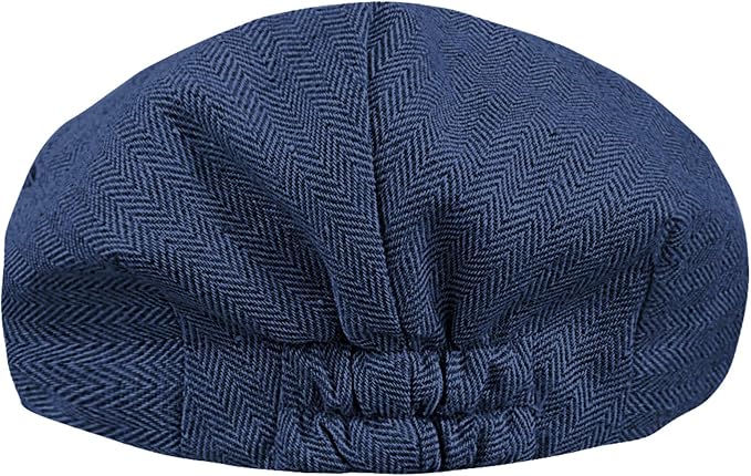 A&J DESIGN Baby Boys Newsboy Cap Toddler Kids Tweed Vintage Flat Hat - Image 2