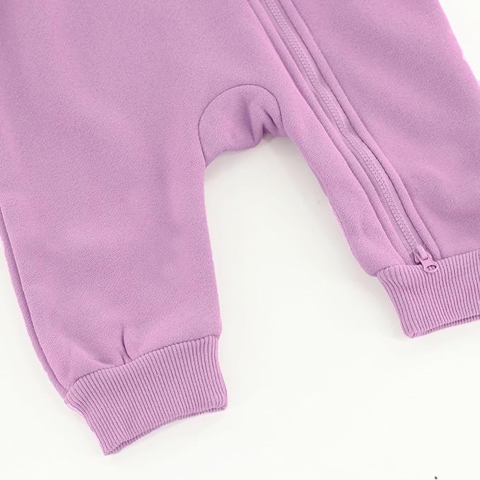 Baby Jumpsuit Hoodie Romper Zipper Long Sleeve One Piece Outfits Warm Clothes - Image 6