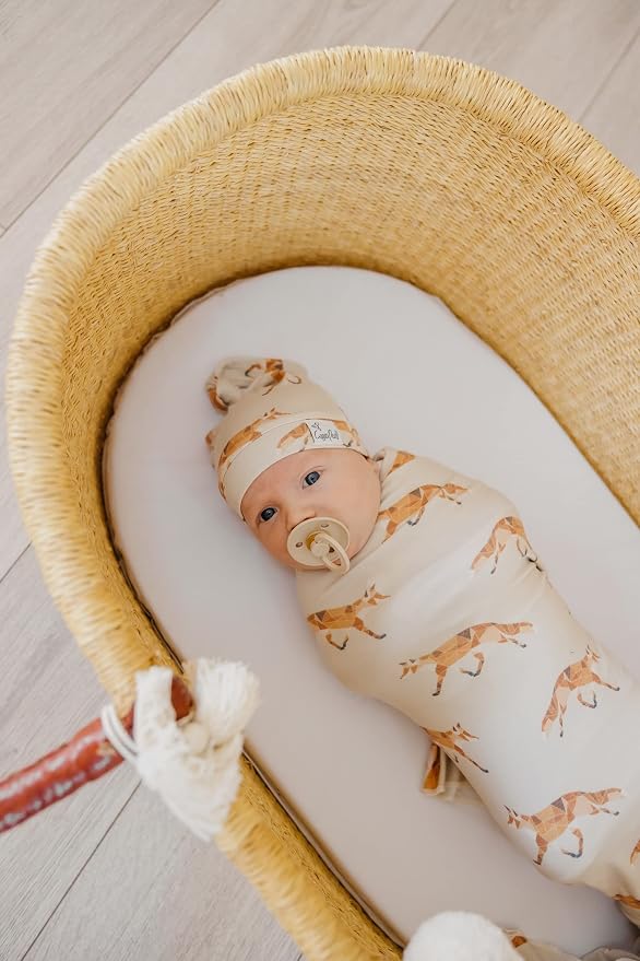 Copper Pearl Swaddle Blankets for Newborns | Soft Stretchy Receiving Blankets - Image 4