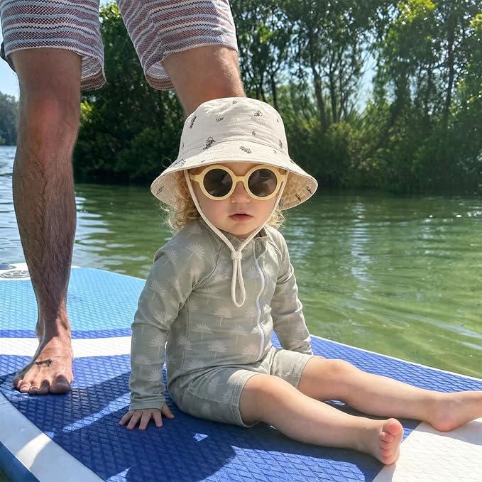 Muslin Baby Sun Hat Sun Protection Baby Toddler Bucket Hats - Image 5