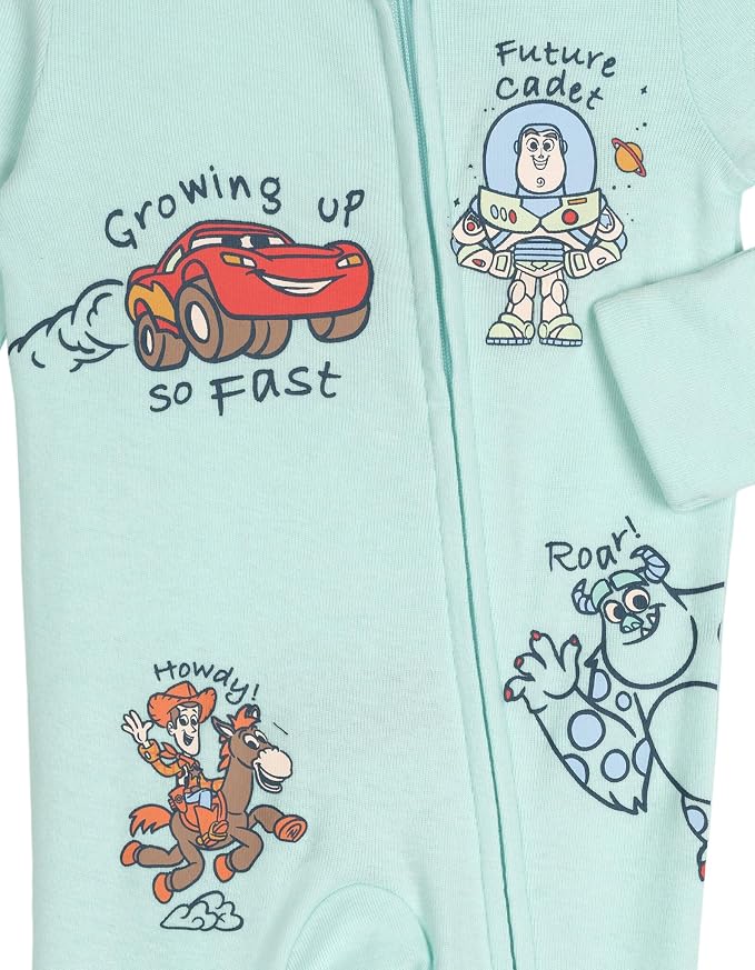 Disney Baby Boys' 2-Pack Footed One-Piece Sleep N' Play Newborn to Infant - Image 4