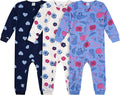 Gerber Baby & Toddler Girls Loose Fit Fleece Footless Pajamas 3-Pack by Gerber