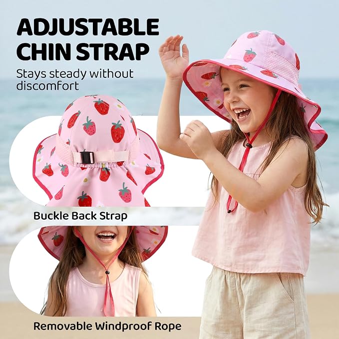 Baby Sun Hat with Neck Flap UPF 50+ - Image 4
