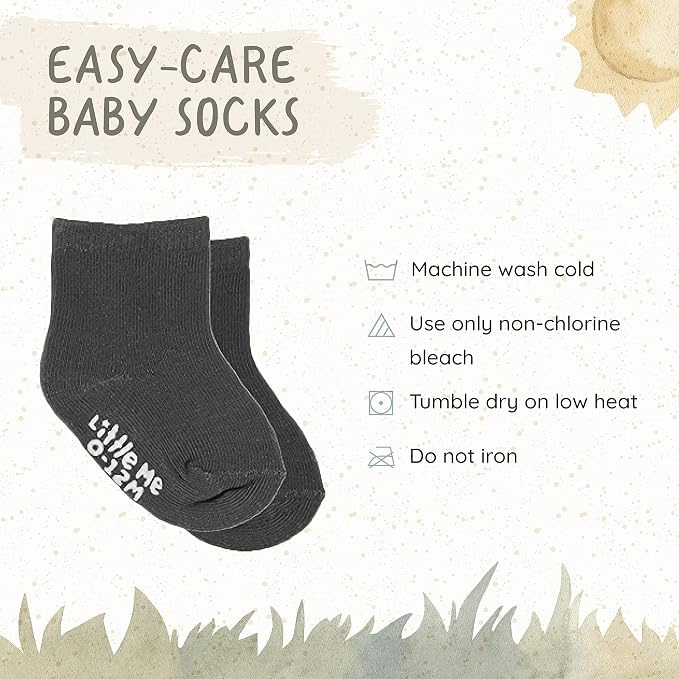 Little Me 20-Pack Newborn Baby Infant & Toddler Unisex Socks, - Image 4