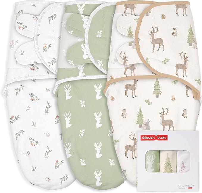 GLLQUEN BABY Swaddles for Newborns 0-3 Months, Adjustable & Easy Fastener | by GLLQUENBABY