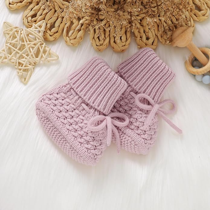 Newborn Shoes Knitted Baby Booties Infant Boys Girls First Walkers | Handmade - Image 6
