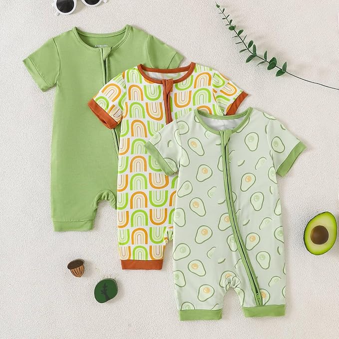 OPAWO Bamboo Sleepers for Baby Boy Pajamas Bamboo Pajamas Baby Romper 0-24M | 2 - Image 7