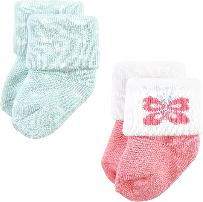 Hudson Baby Baby 8-pack Cotton Rich Newborn and Terry Socks - Image 3