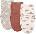SwaddleMe by Ingenuity Monogram Collection Baby Swaddle, 100% Cotton, Improves by SwaddleMe%C2%AE