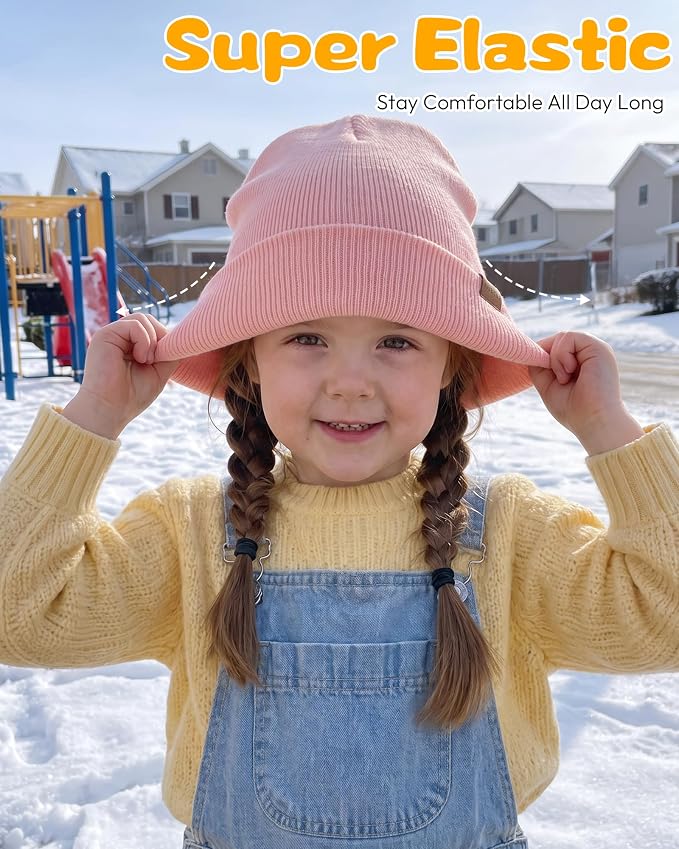 Baby Beanie Toddler Infant Winter Hats kids Warm Knit Caps - Image 5