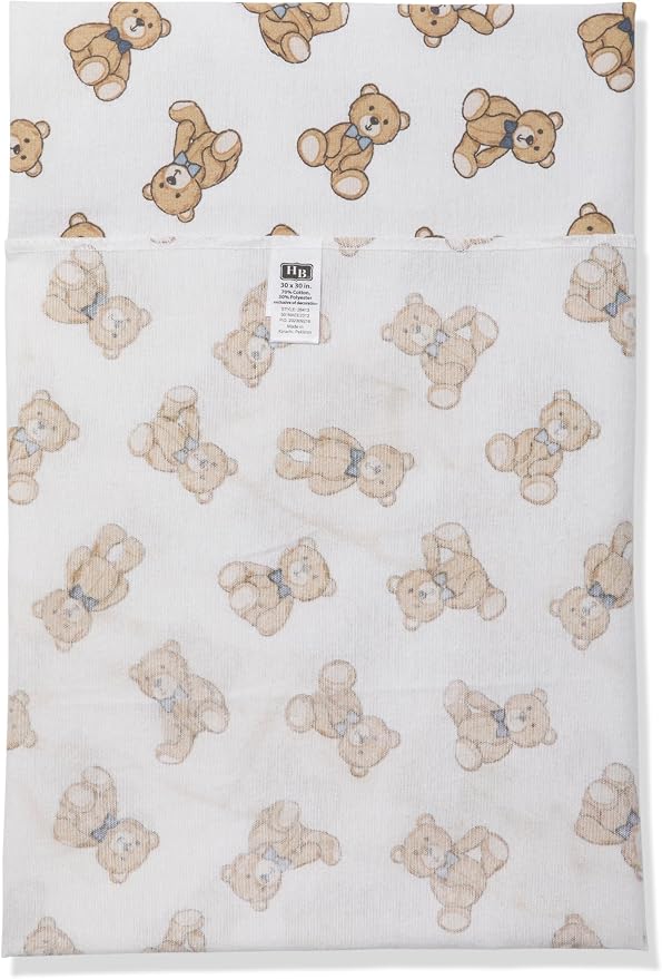 Little Treasure Hudson Baby Cotton Poly Flannel Receiving Blankets Multipack - Image 4