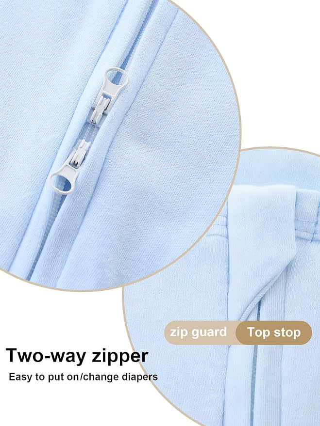 Babymine 100% Cotton 2-Way Zipper Little Brother Newborn Outfit 0-3 Months | - Image 4