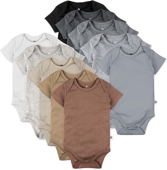 HonestBaby 10-pack Short Sleeve Bodysuits One-piece by HonestBaby